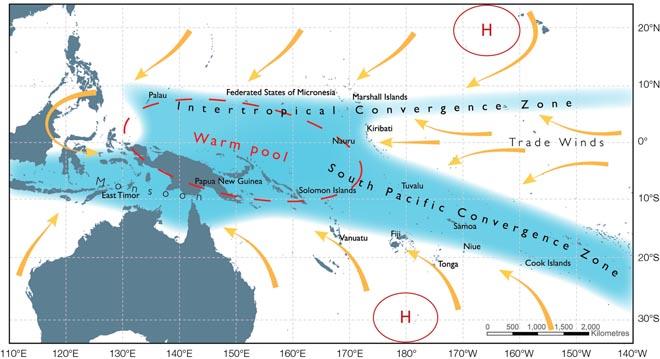 South Pacific Convergence Zone ©  SW